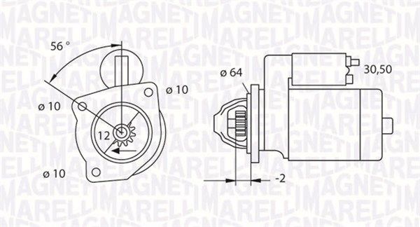 MAGNETI MARELLI Стартер 063523622010